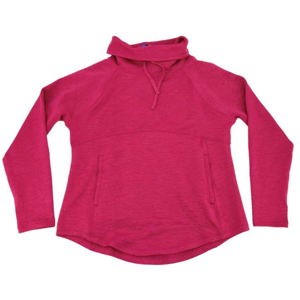 Tuff Athletics Women's Pink Long sleeve Textured Top / Size Large